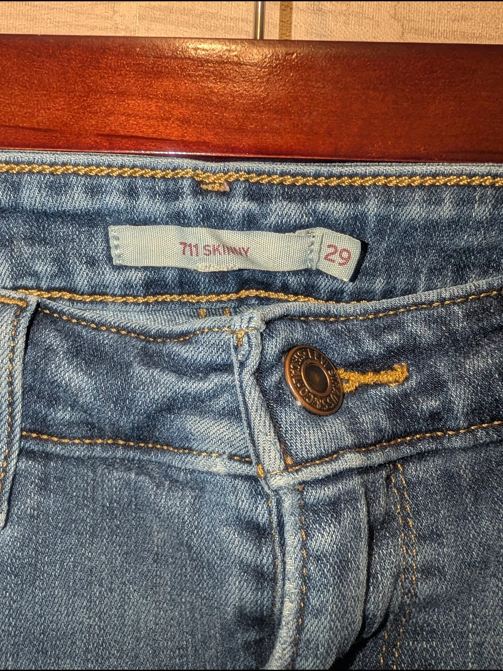 Slim Fit Women's Distressed Blue Jeans